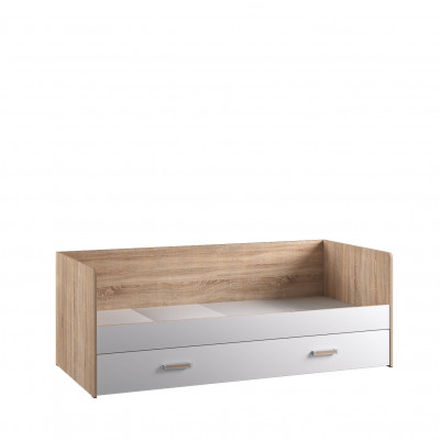 Кровать универсальная  Бланка. дуб сонома/белый