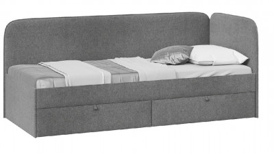 Молли Кровать с мягкой обивкой (800) Тип 1 Микровелюр Scandi Graphite 22