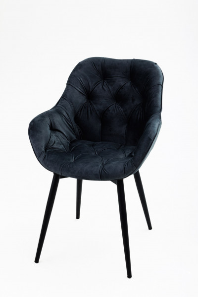 Стул Bottega Shell Dark Grey (Темно серый)/Dark Muar (1 штука) Поворотный 