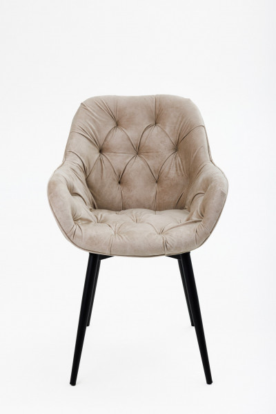 Стул Bottega Shell Lighte Beige (Светло бежевый)/Dark Muar (1 штука) Поворотный 