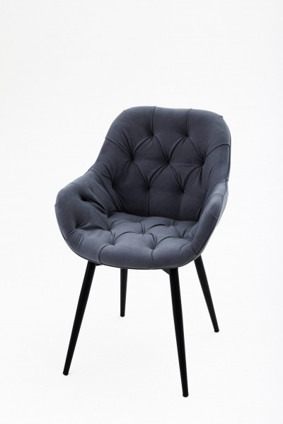 Стул Bottega Shell Grey (Cерый)/Dark Muar (1 штука) Поворотный 