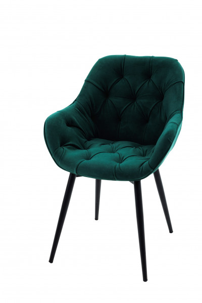 Стул Bottega Shell Green (Зеленый)/Dark Muar (1 штука) Поворотный 