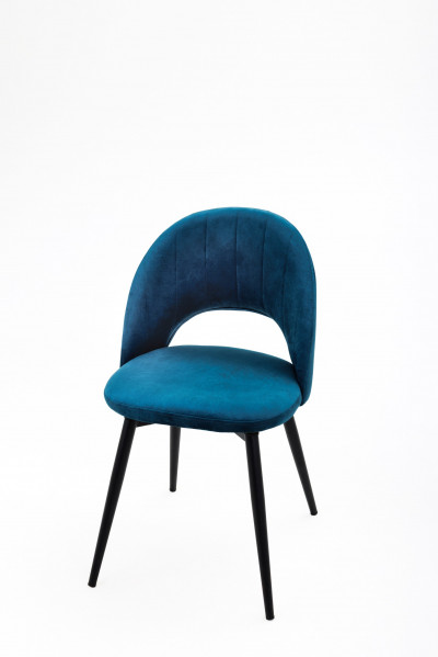 Стул Petra Shell Dark Emrara (Темно бирюзовый)/Dark Muar (1 штука) Поворотный 