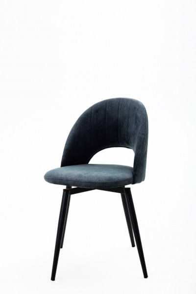 Стул Petra Shell Dark Grey (Темно серый)/Dark Muar (1 штука) Поворотный 