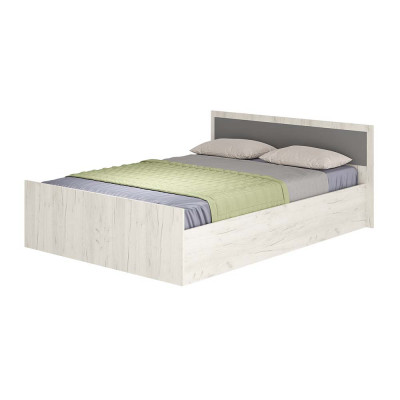 Кровать 1,4 м Фиеста LIGHT дуб крафт белый (без основания)