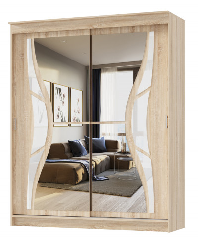 Шкаф-купе АЛЬЯНС Бабочка 1,5м Сонома