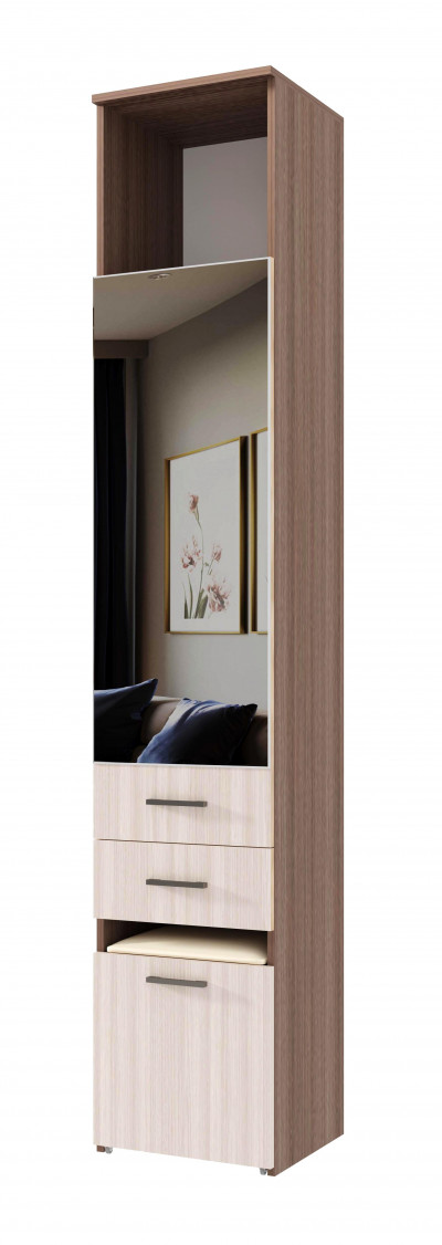 Пенал с пуфом и зеркалом 