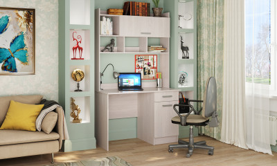 Письменно-компьютерный стол «ПКС-2» Анкор светлый