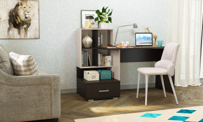 Письменно-компьютерный стол «ПКС-10» Венге-Белфорт