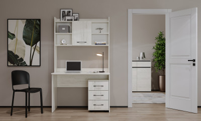 Письменно-компьютерный стол «ПКС-9» Дуб Крафт белый