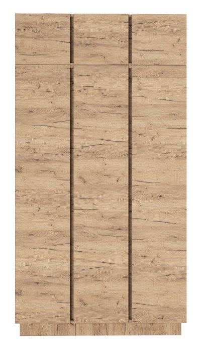 Шкаф 1210 3С ВЕРТИКАЛЬ с антресолью Крафт золотой