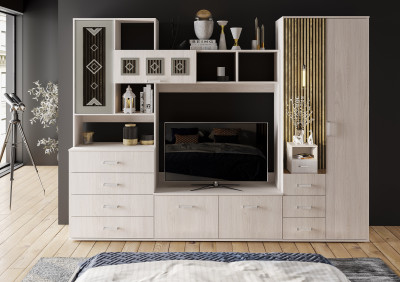 Гостиная Белла композиция 2 (Ясень белый)