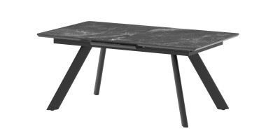 Стол HMS140(180)VU Чёрный мрамор
