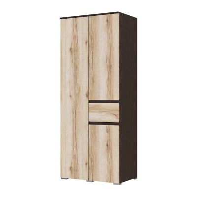 Шкаф двухстворчатый Плейона, венге/дуб делано